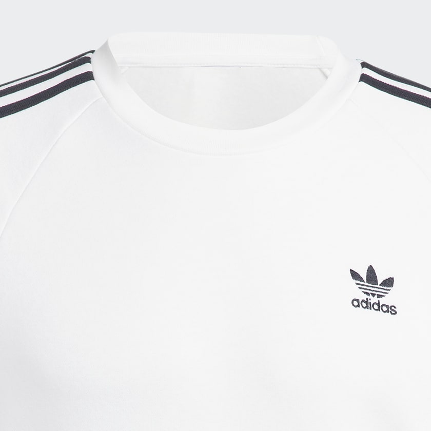 White Adicolor Classics 3-Stripes Crew Sweatshirt