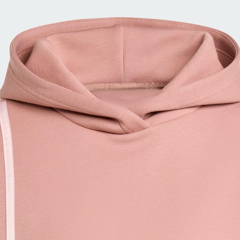 Pink Off Placed 3-Stripes Hoodie
