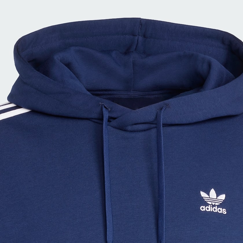Azul Polera con capucha de ajuste holgado Adicolor
