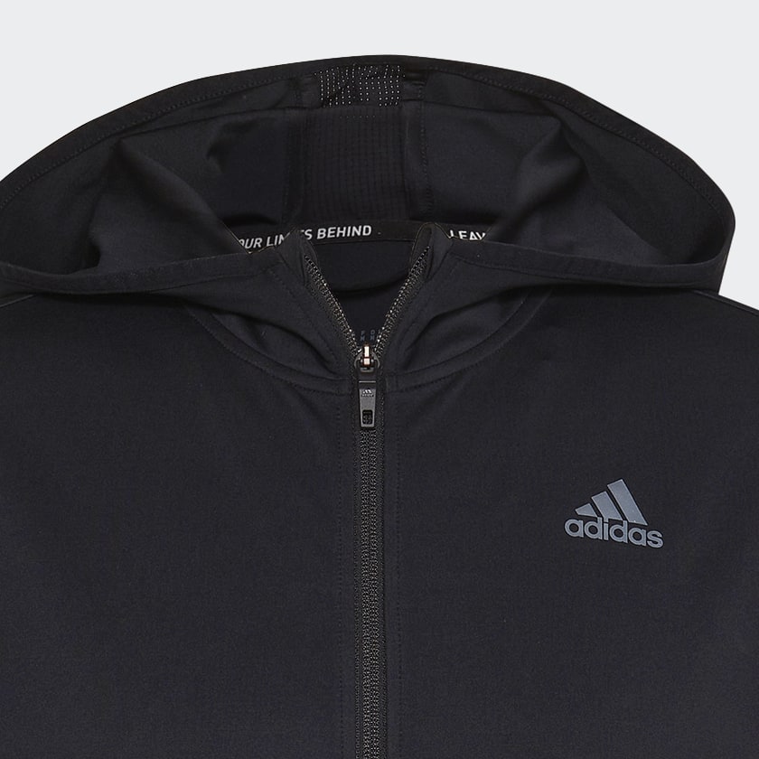 Nero Felpa con cappuccio HIIT Training Full-Zip