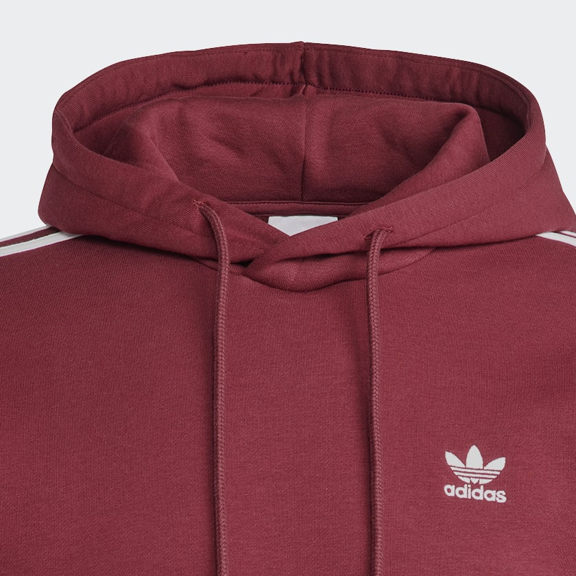 Weinrot adicolor Classics 3-Streifen Hoodie