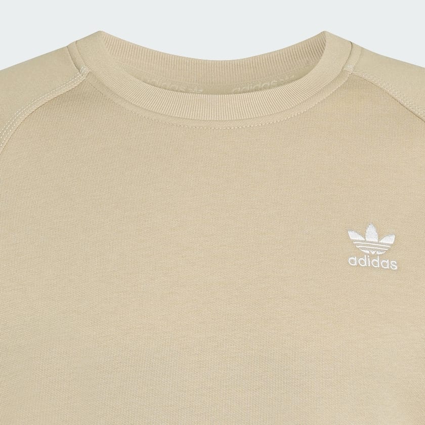 Beige Trefoil Essentials Crew sweatshirt