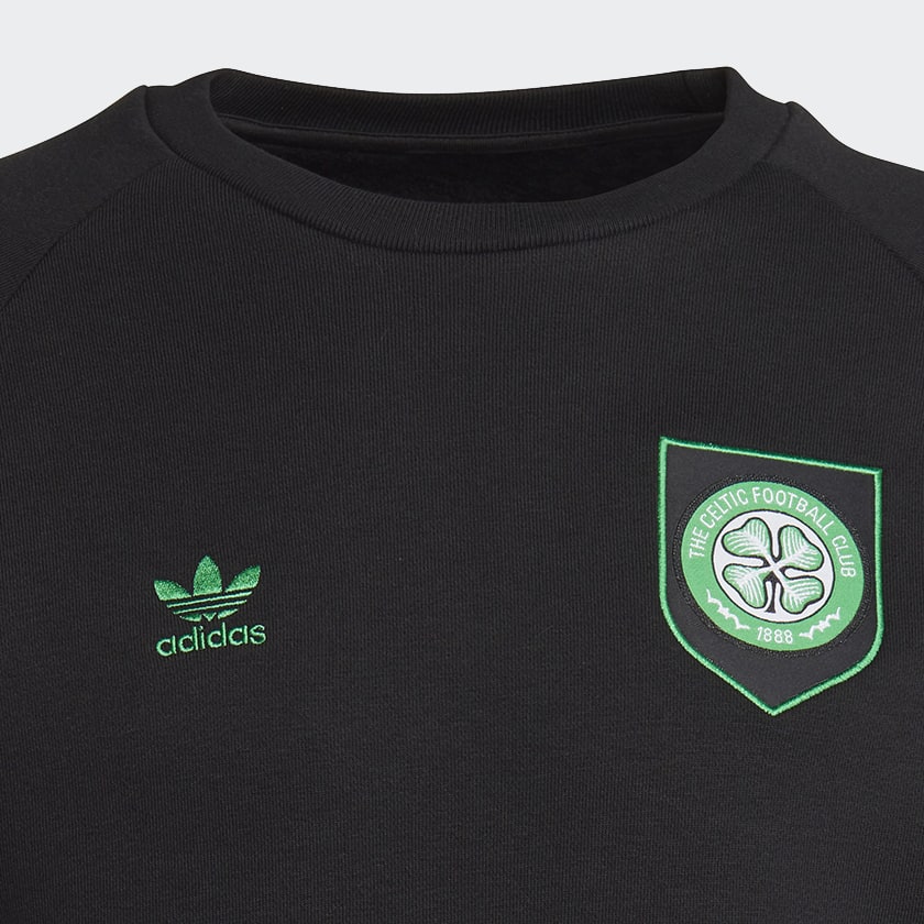 Nero Felpa Essentials Trefoil Crewneck Celtic FC