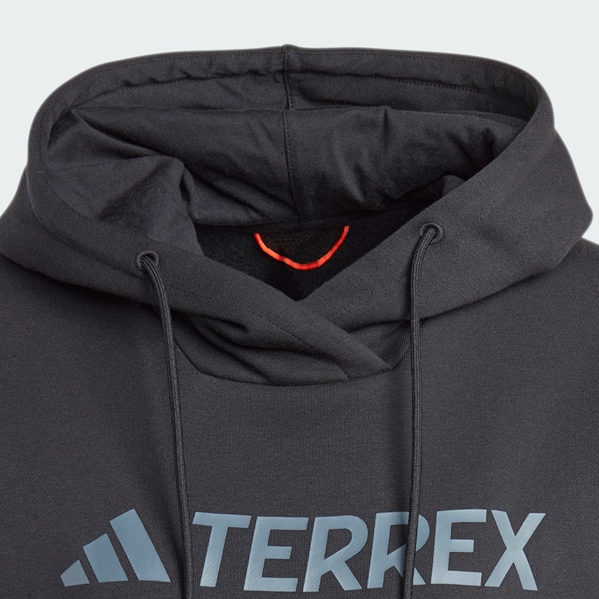 Negro Polerón con Capucha Terrex Multi Logo Grande