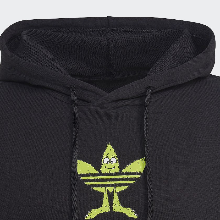 Schwarz Graphic Fun Hoodie