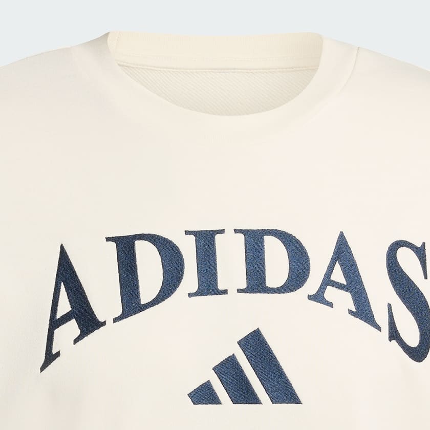 Bianco felpa adidas Heritage Graphic Crew