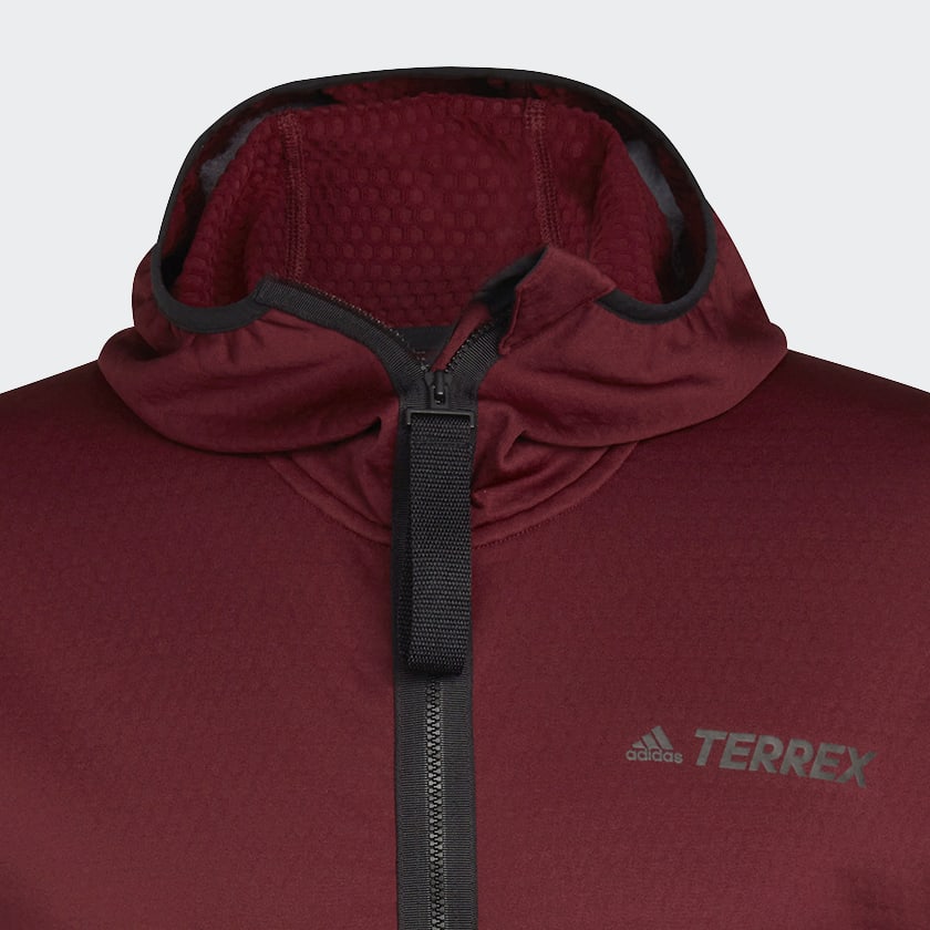 Bordeaux Giacca da hiking Terrex Tech Fleece Lite Hooded