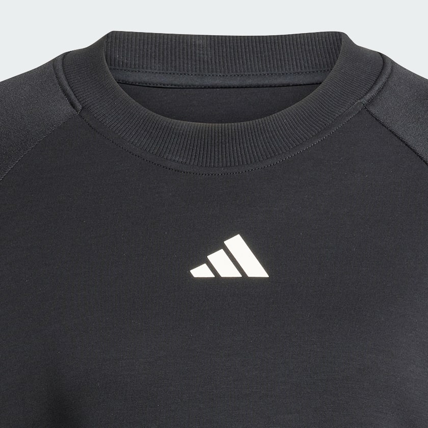 Svart Stadium 3-Stripes Crewneck Genser