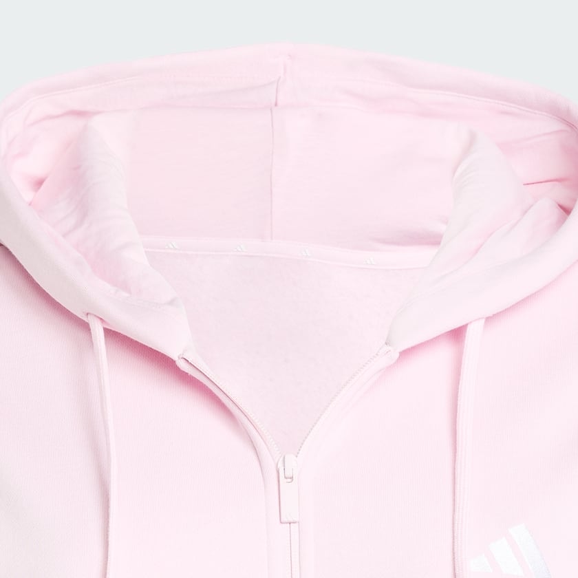 Rosa Essentials 3-Stripes Full-Zip Fleece Hoodie (Plus Size)