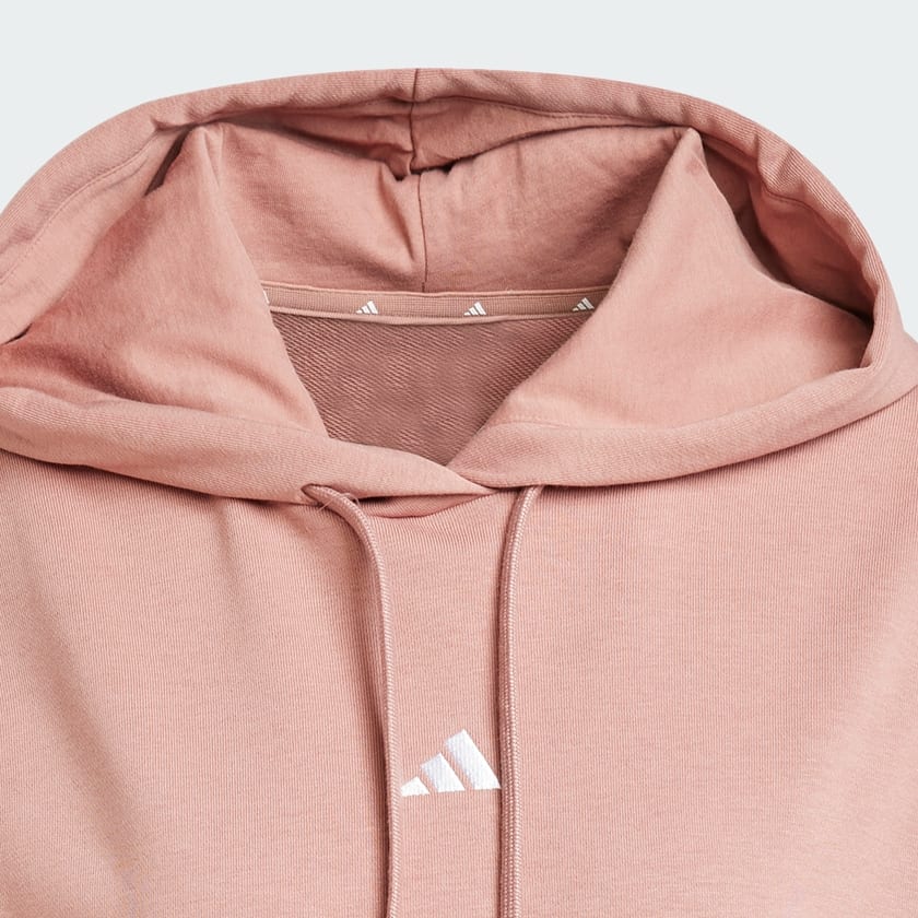 Pink Essentials Small Logo French Terry Hoodie