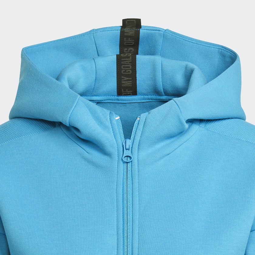 Azul Campera con capucha adidas Sportswear Mission Victory Cierre Frontal