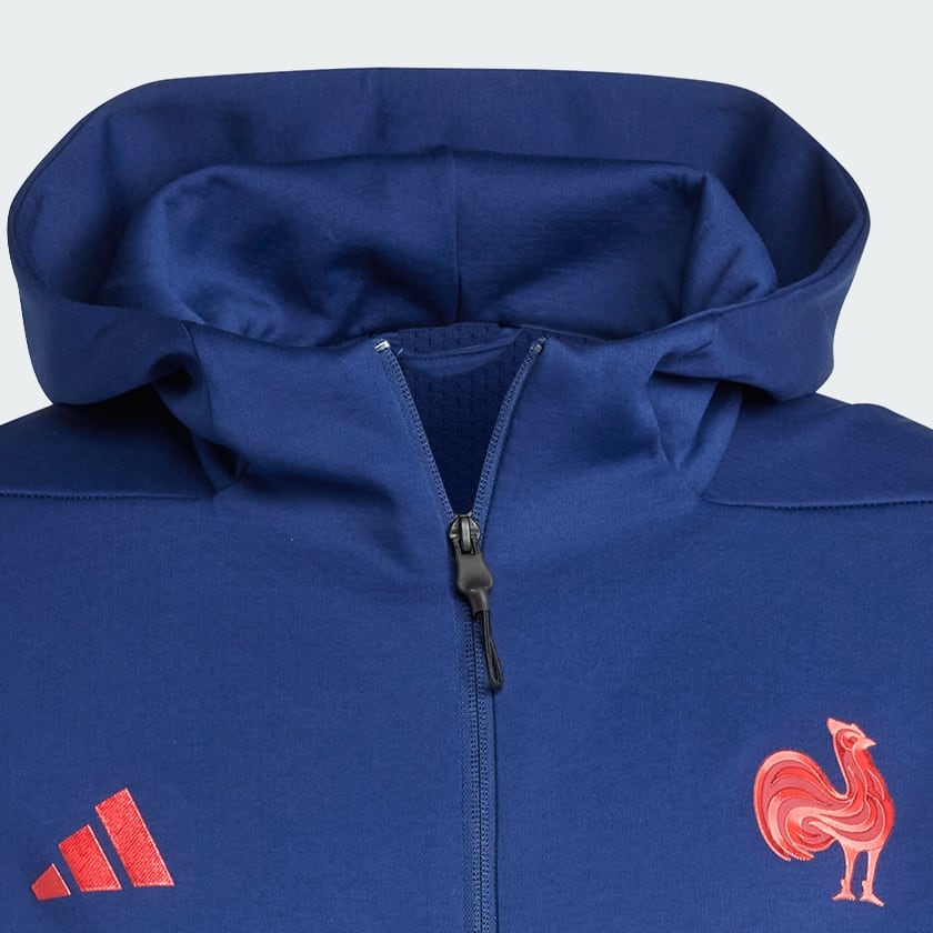 Blue France Travel Z.N.E. Full-Zip Hooded Track Top