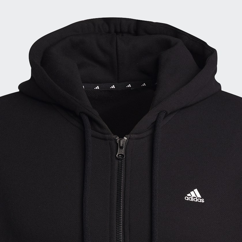 Adidas 3 stripe zip hoodie best sale