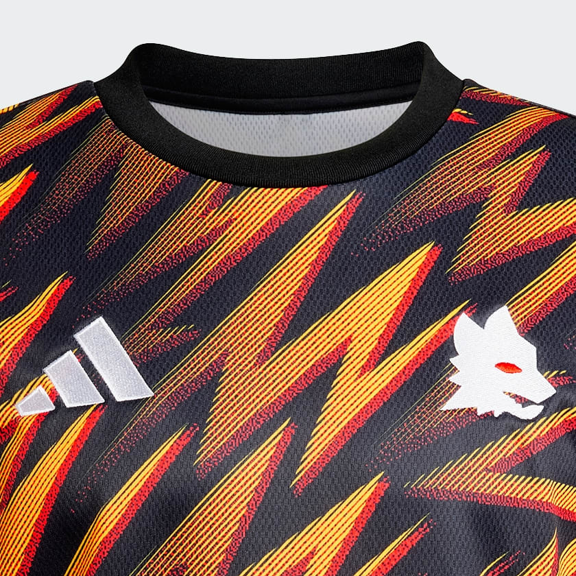 Svart AS Roma 25/26 Pre-Match Warm Overdel