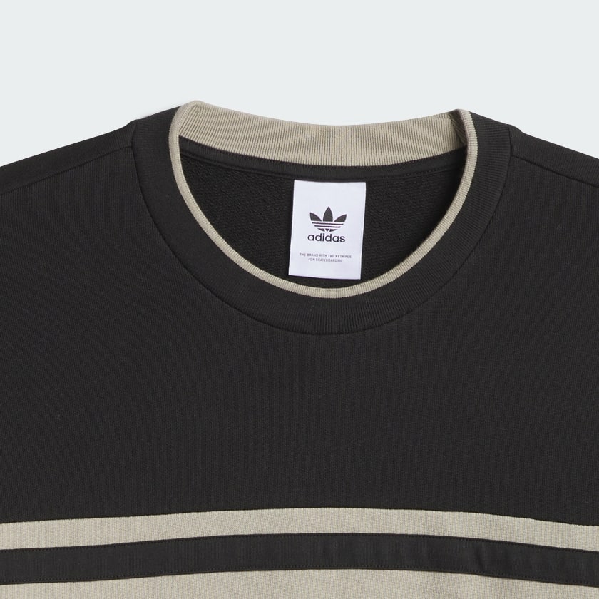 Black Skateboarding Classic Crewneck Sweater (Gender Neutral)