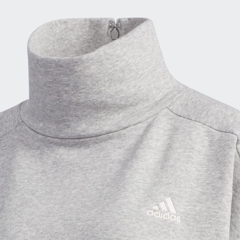 adidas Essentials Comfort Funnel Neck Sweatshirt Grey adidas Australia
