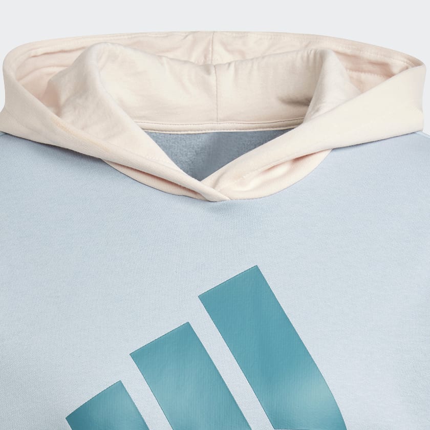 Bleu Sweat-shirt à capuche en molleton à logo Essentials Boyfriend