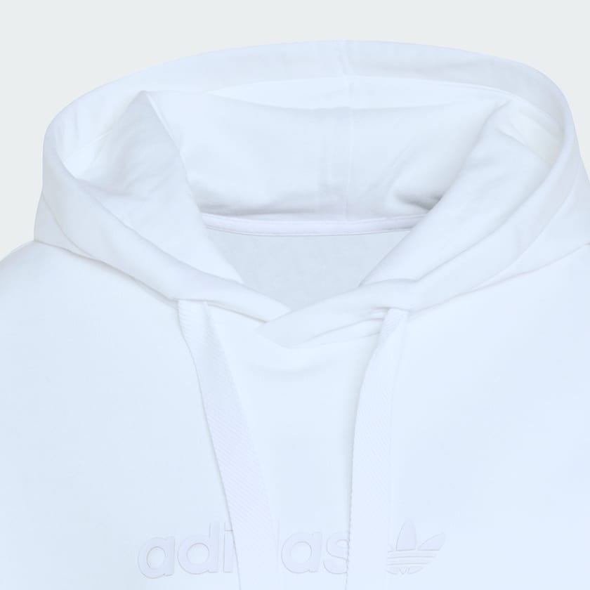 Blanco buzo con capucha Essentials Linear Extragrande