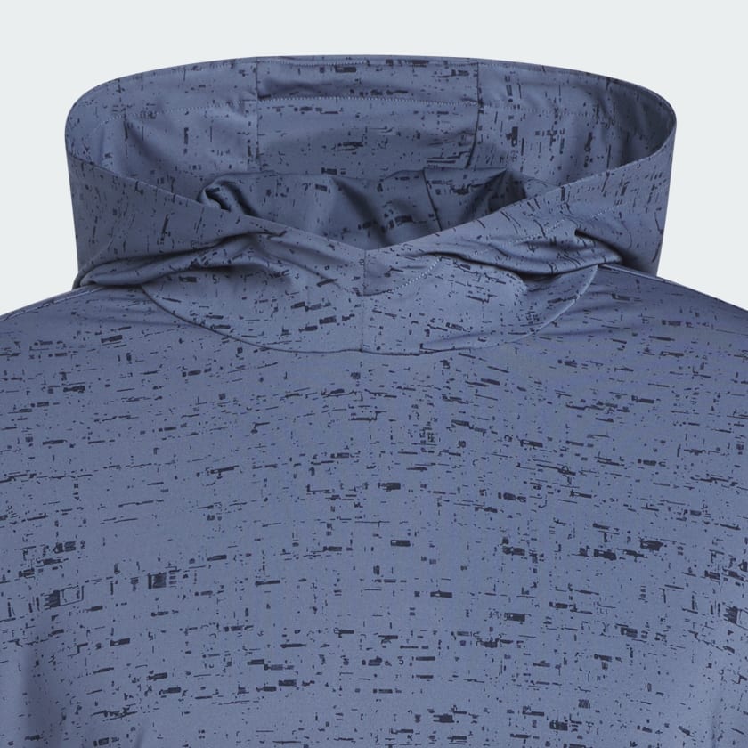 Bleu Sweat-shirt à capuche léger imprimé Core