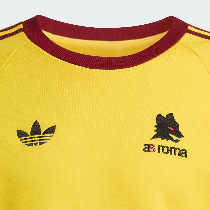Gelb AS Roma Originals Crew Sweatshirt
