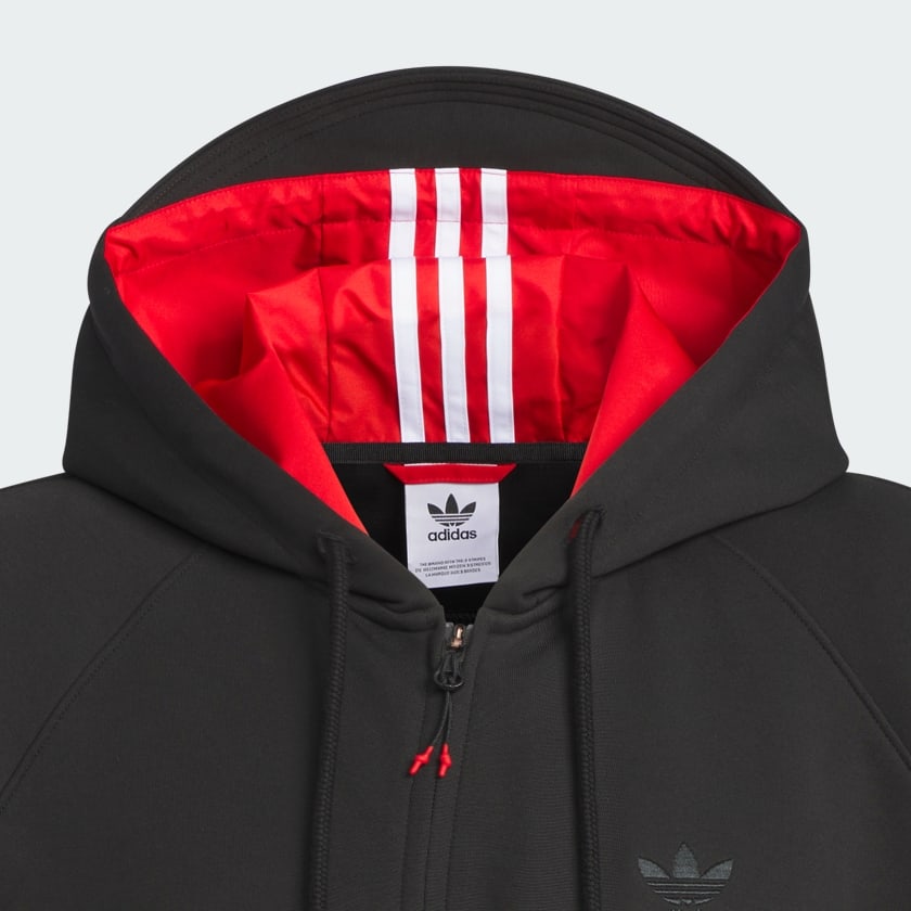 Black Ordinary People Zip-Front Hoodie