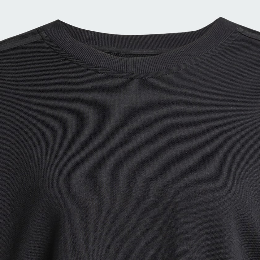 Negro Sudadera Adibreak Adicolor por encima de la cintura con cuello redondo