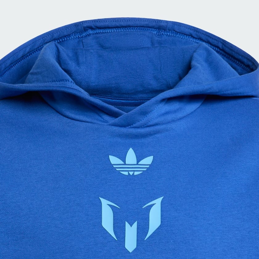 Bleu Veste à capuche Messi Enfants