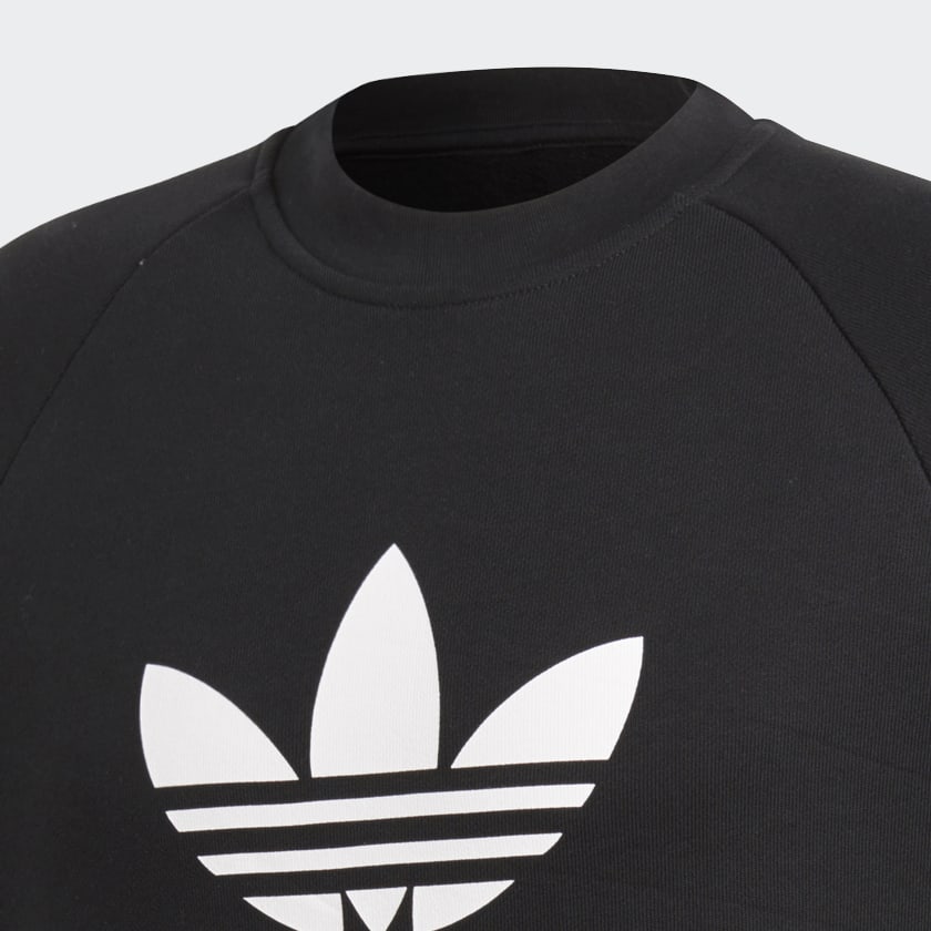 Culpa Abundancia Brote adidas Trefoil Warm-Up Crew Sweatshirt - Black | adidas Singapore
