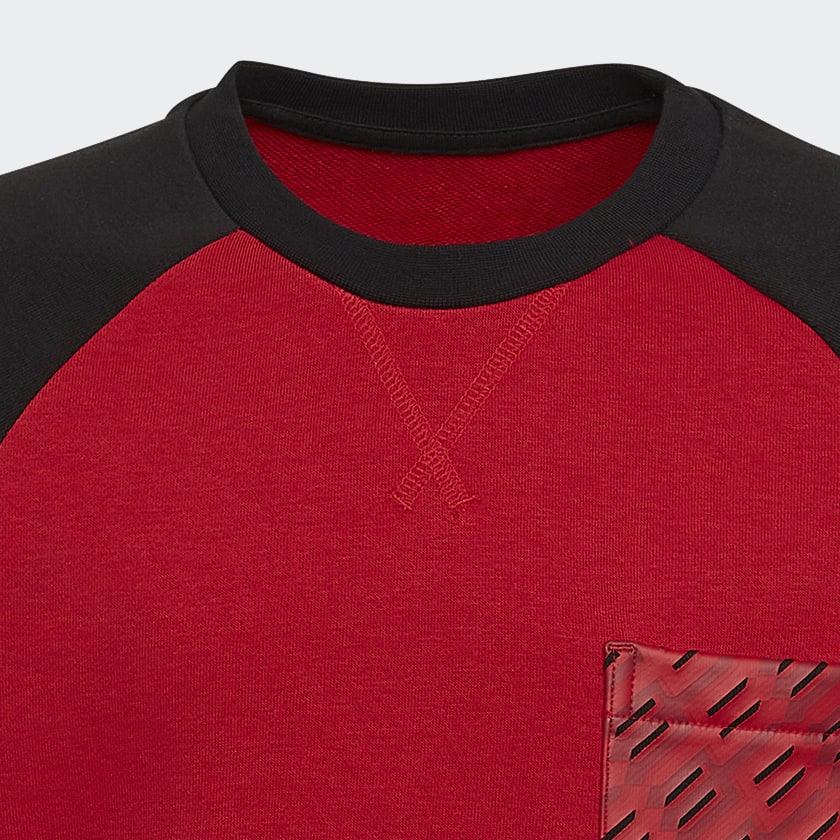 Rouge Sweat-shirt ras-du-cou Manchester United