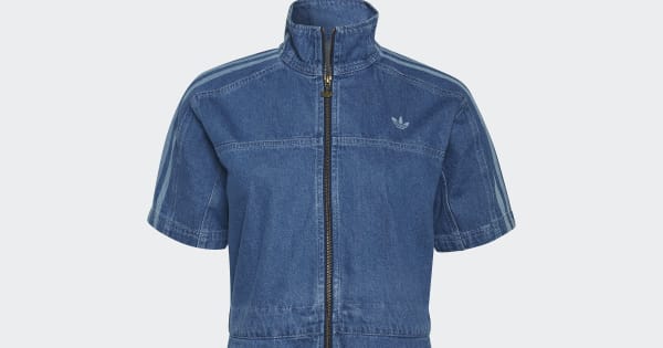 adidas アディダス　Adicolor Denim Jumpsuit adidas Women's Adicolor Denim Jumpsuit - Blue | H11514 | adidas US