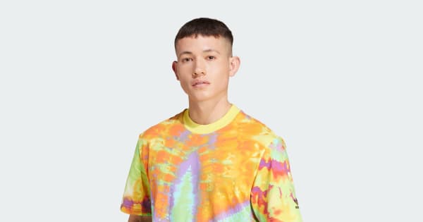 adidas Tie-Dyed Short Sleeve Tee Yellow adidas India