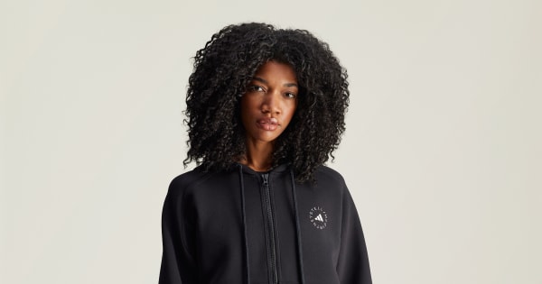 adidas by Stella McCartney フルジップ パーカー - ブラック