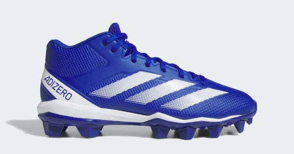 adidas Adizero Molded American Football Cleats Blue