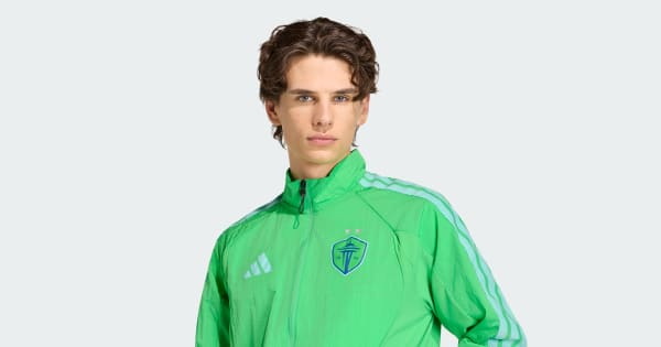 adidas Seattle Sounders Anthem Jacket - Green | Free Shipping with