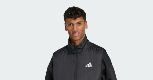 adidas City Tech CLIMAWARM Padded Insulated Vest - Black | Free