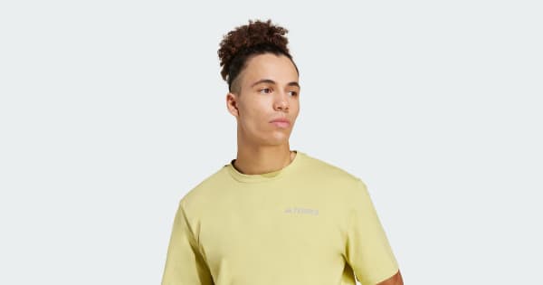 adidas Polygiene Graphic Tee - Yellow | adidas India