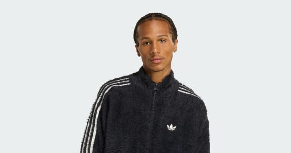 adidas FAUX MOHAIR CLASSIC TRACKTOP - Black | adidas Ireland