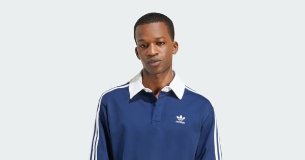 アディダス アディカラーラグビーポロシャツ - ブルー | アディダス