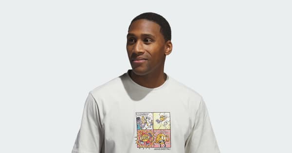 Camiseta Estampada Lil Stripe Comic - Cinza adidas | adidas Brasil