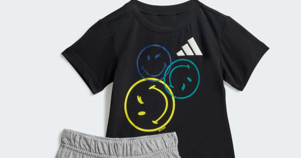 adidas X Smileyworld Summerset Kids - Black | Free Shipping with