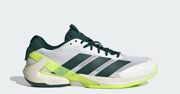 adidas （アディダス） テニス シューズ アディゼロウーバーソニック  5  テニス / ADIZERO UBERSONIC 5 TENNIS 【フットウェアホワイト/オーロラアイビー/ルシッドレモン】 JR2714 オールコートＭ テニスシューズ メンズ 男性用 ホワイト 白 25Q3 {SK} アディダス アディゼロ ウーバーソニック 5 テニス / adizero