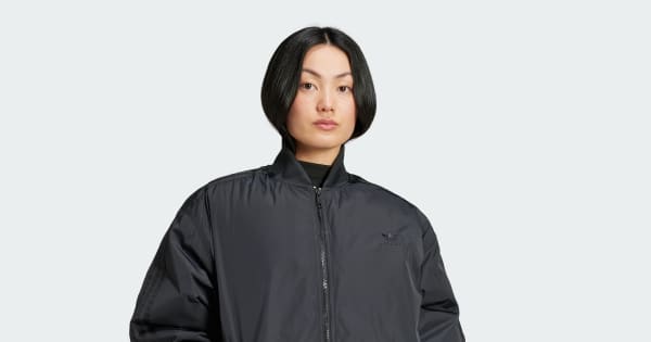 アディダス オーバーサイズ SST ボンバージャケット - ブラック