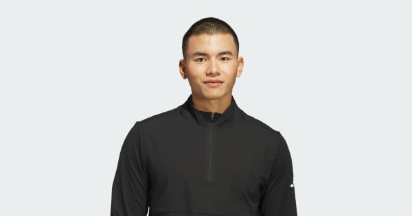 adidas Ultimate365 Tour Quarter-Zip Pullover - Black | Free