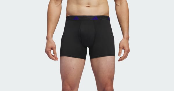 adidas Microfiber 3-Pack Trunk Underwear Black Free Shipping