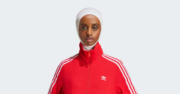 adidas Adicolor Knit Top - Red | Free Shipping with adiClub