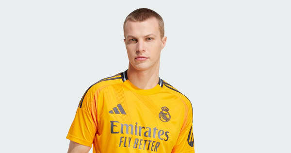 adidas REAL MADRID シャツ ブラック/イエロー adidas Originals REAL MADRID 3RD 99 - Koszulki piłkarskie/czarny