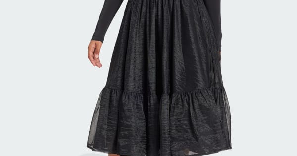 adidas Waistband Tulle Maxi Skirt Black Free Shipping with