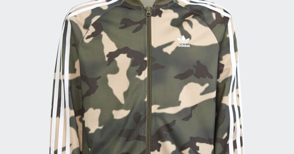 Beige Camo SST Track Jacket | adidas Canada