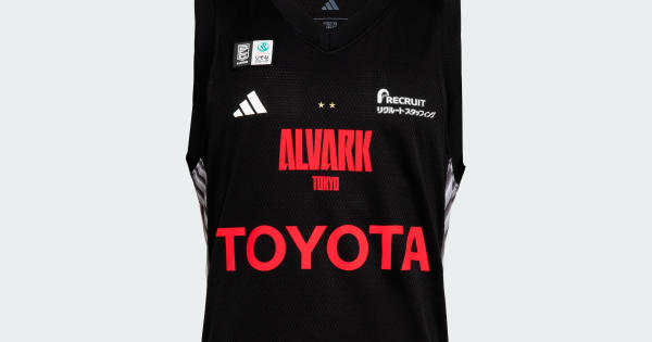 アディダス　アルバルク東京　バスケ　トヨタ　企業　長袖シャツ　ロンt　黒　赤 アディダス アルバルク東京 バスケ トヨタ 企業 長袖シャツ ロンt 黒