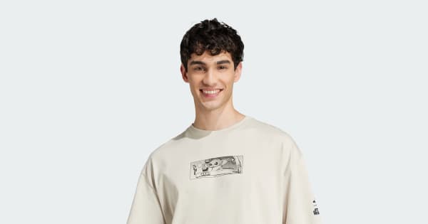 ADIDAS STAR WARS THE MANDALORIAN T-SHIRT LOOSE FIT Beige
